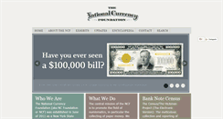 Desktop Screenshot of nationalcurrencyfoundation.org